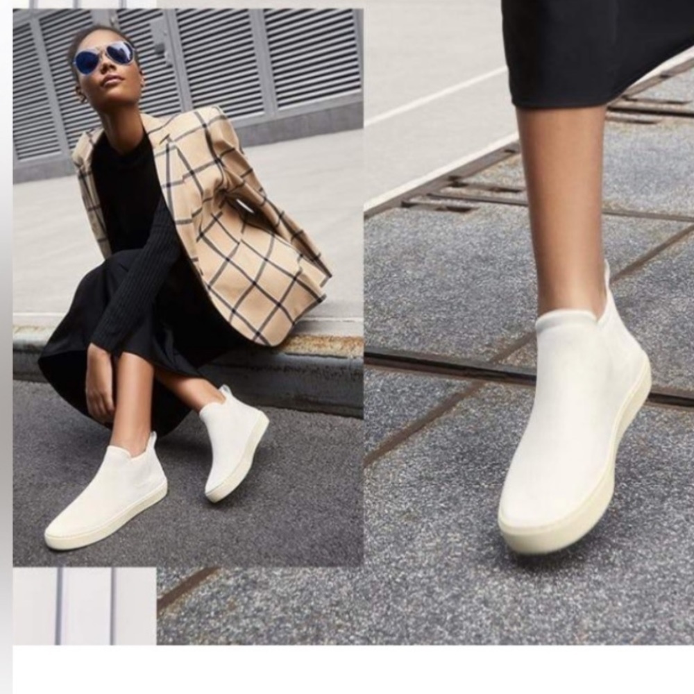 ROTHY'S The Chelsea Women's Size US 7.5 Bright White Ankle Boots Sneakers